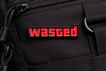 “WASTED” Enamel Pin