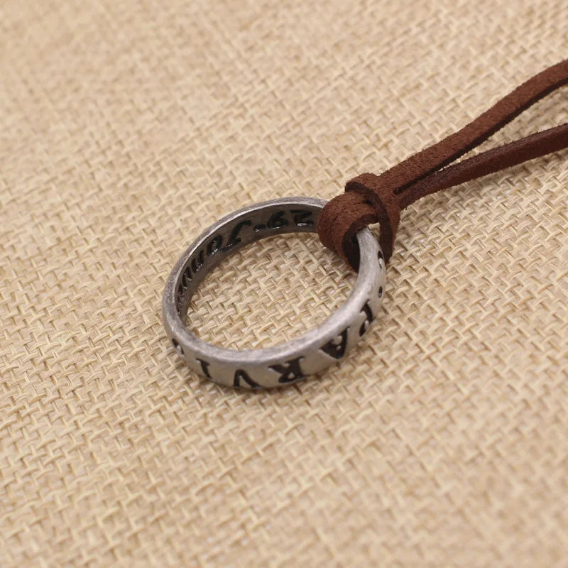 Uncharted Nathan Drake Adventure Explorer Leather Necklace