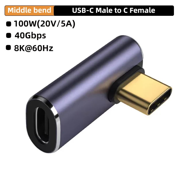 USB4.0 Type-C 90° Adapter