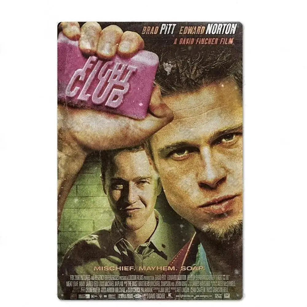 Retro American Films Metal Tin Poster
