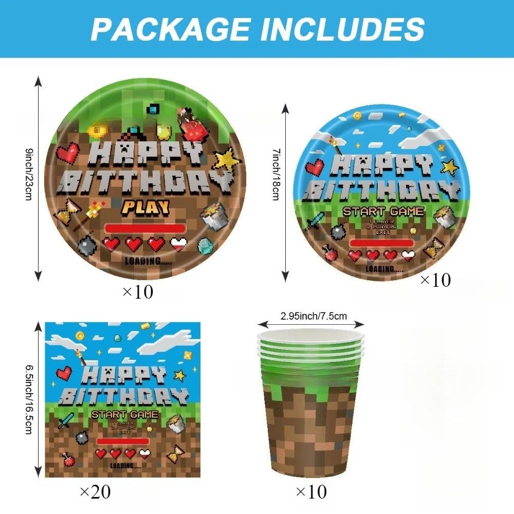 Minecraft Party Kit – Pixel Edition