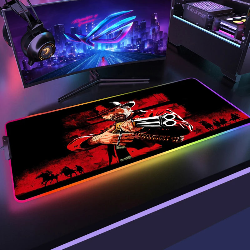 Red Dead RGB Mouse Mat – Frontier Edition