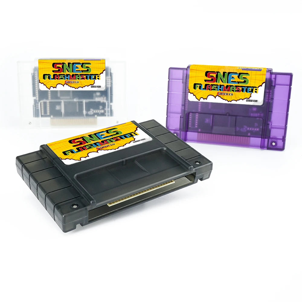 SNES Flashmaster Cartridge OS V12 3000 in 1 Game Card with 8GB TF for Nintendo SNES