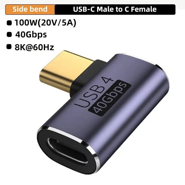 USB4.0 Type-C 90° Adapter