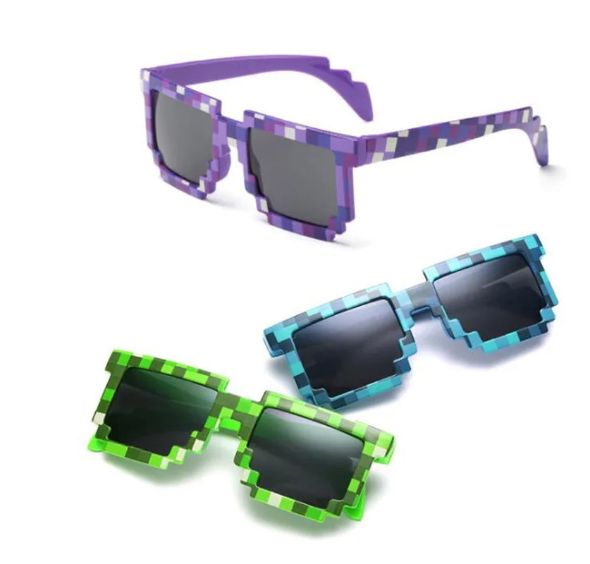 Kids Pixel Gamer Sunglasses – Minecraft Style Shades