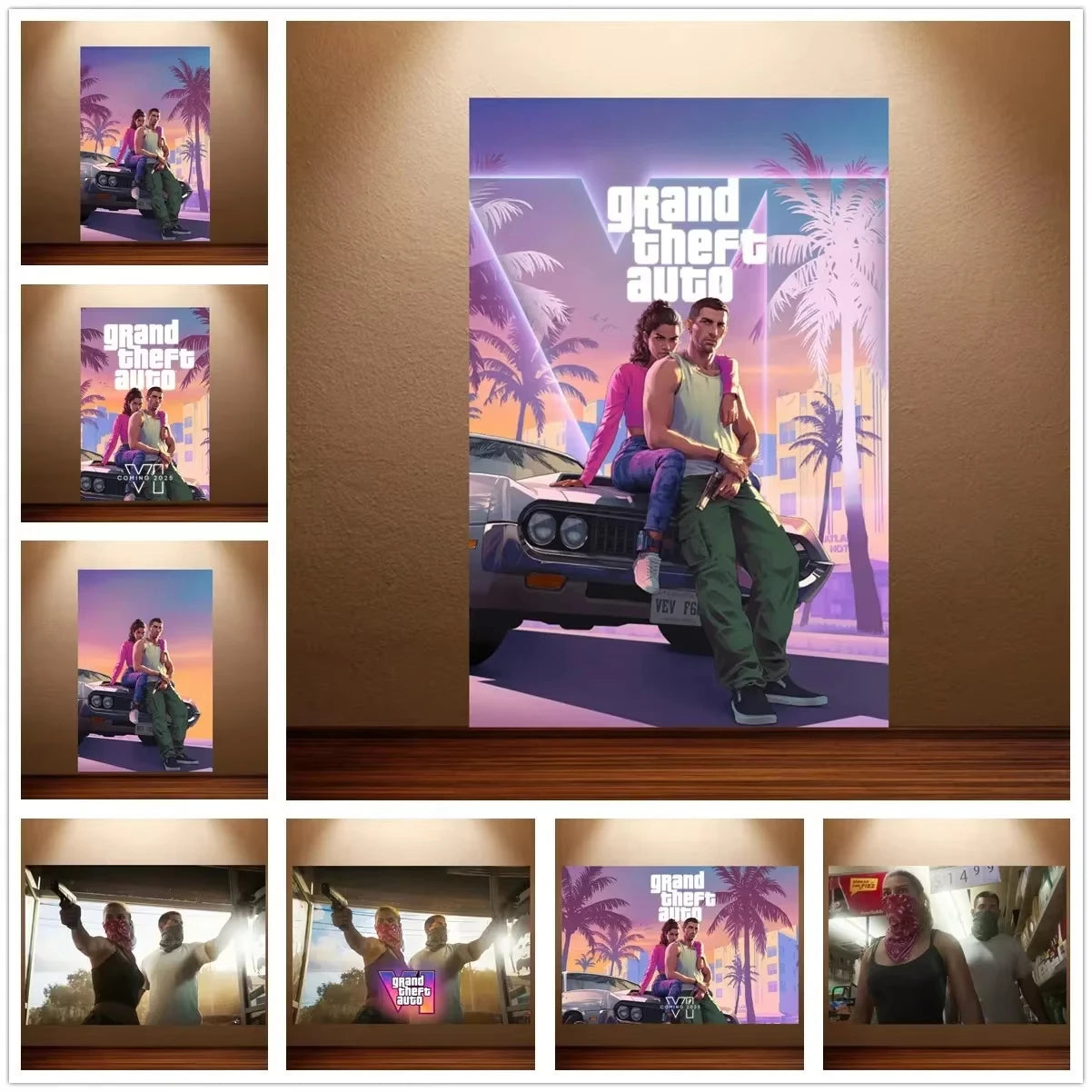 GTA VI Style Canvas Poster