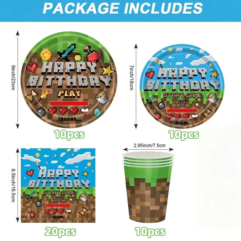 Minecraft Party Kit – Pixel Edition