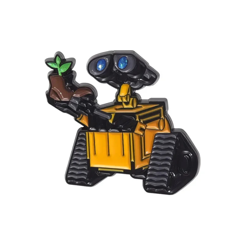 Wall-E & EVE Pin Badge Set – Full Set of 4
