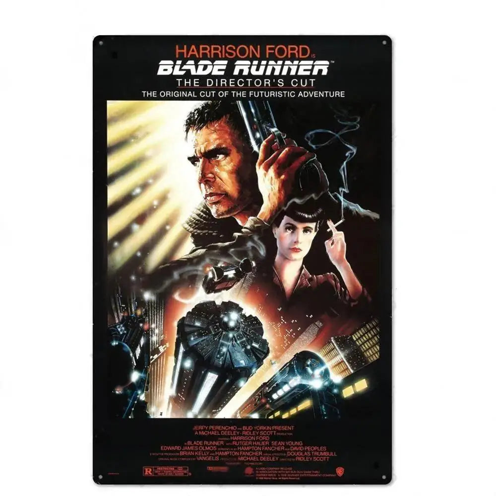 Retro American Films Metal Tin Poster