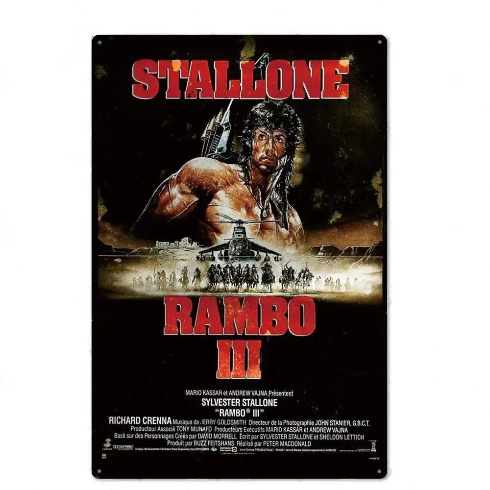 Retro American Films Metal Tin Poster