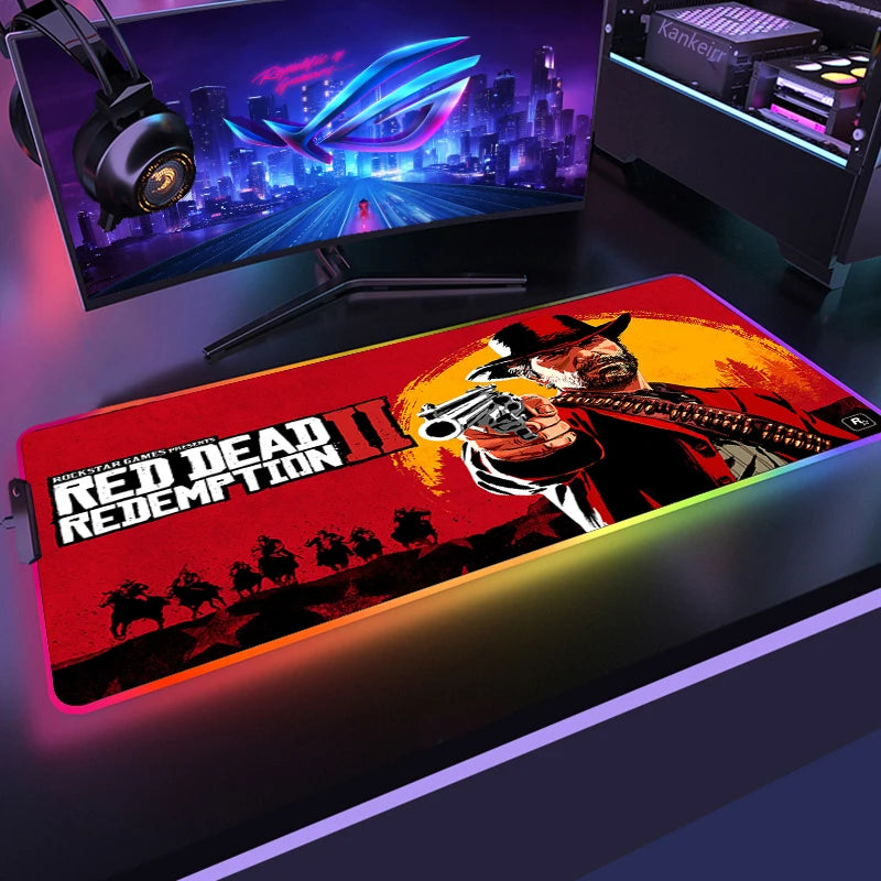 Red Dead RGB Mouse Mat – Frontier Edition