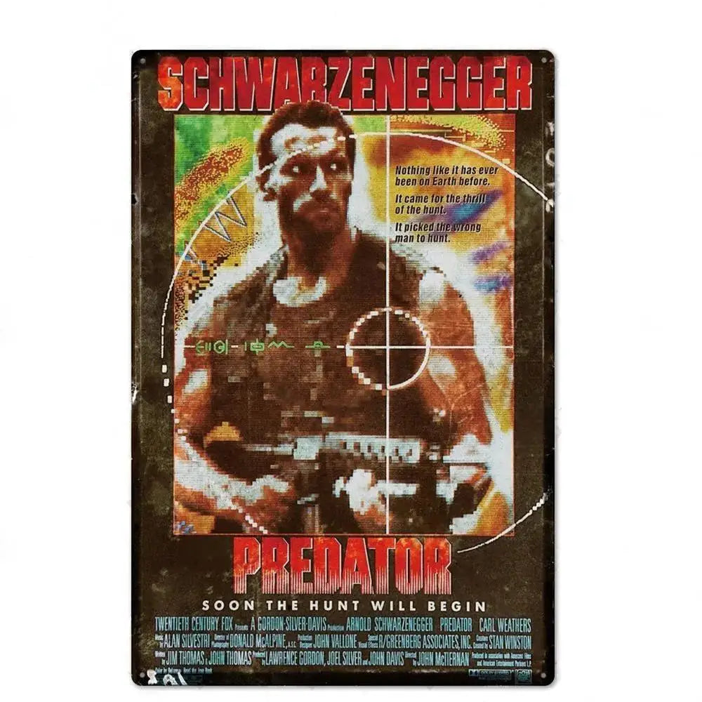 Retro American Films Metal Tin Poster