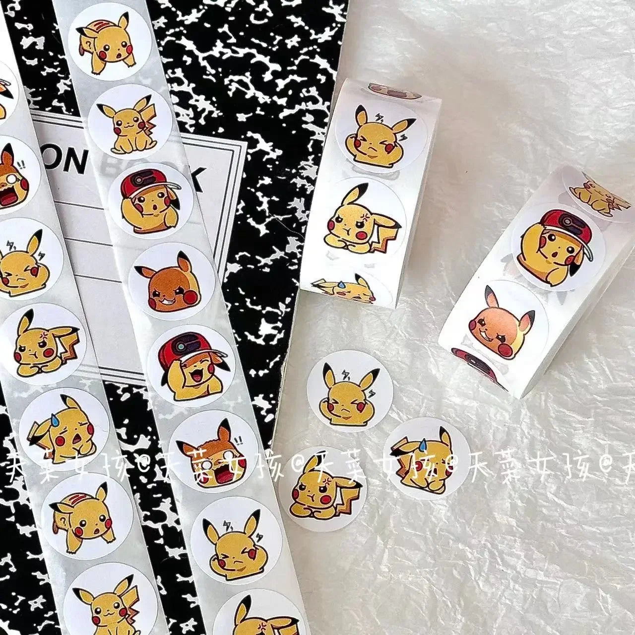 Pikachu Power Sticker Roll 500pcs Stickers