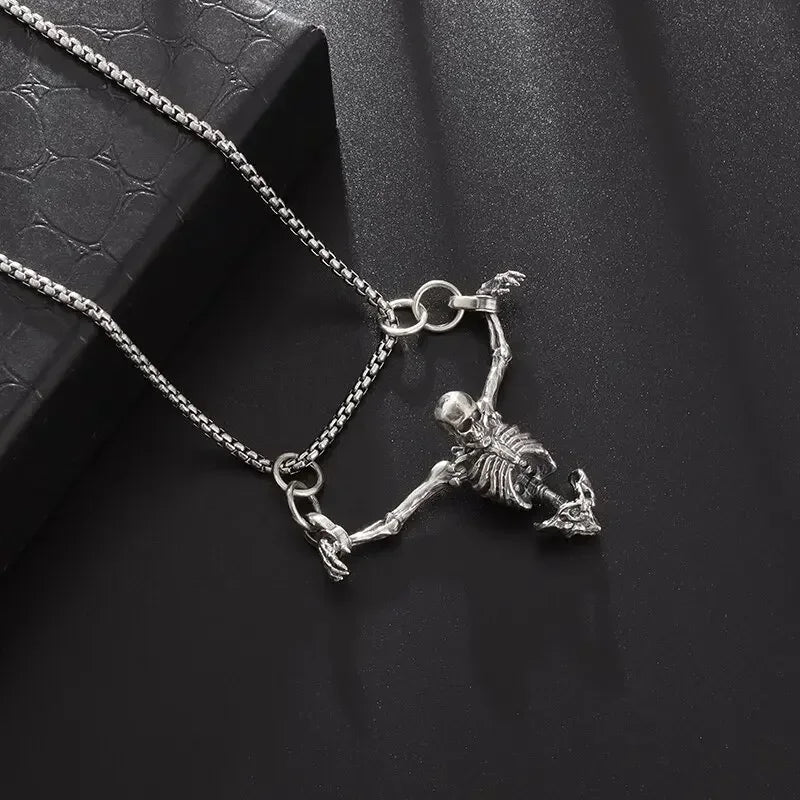 Silver Plated Captivity Skeleton Pendant