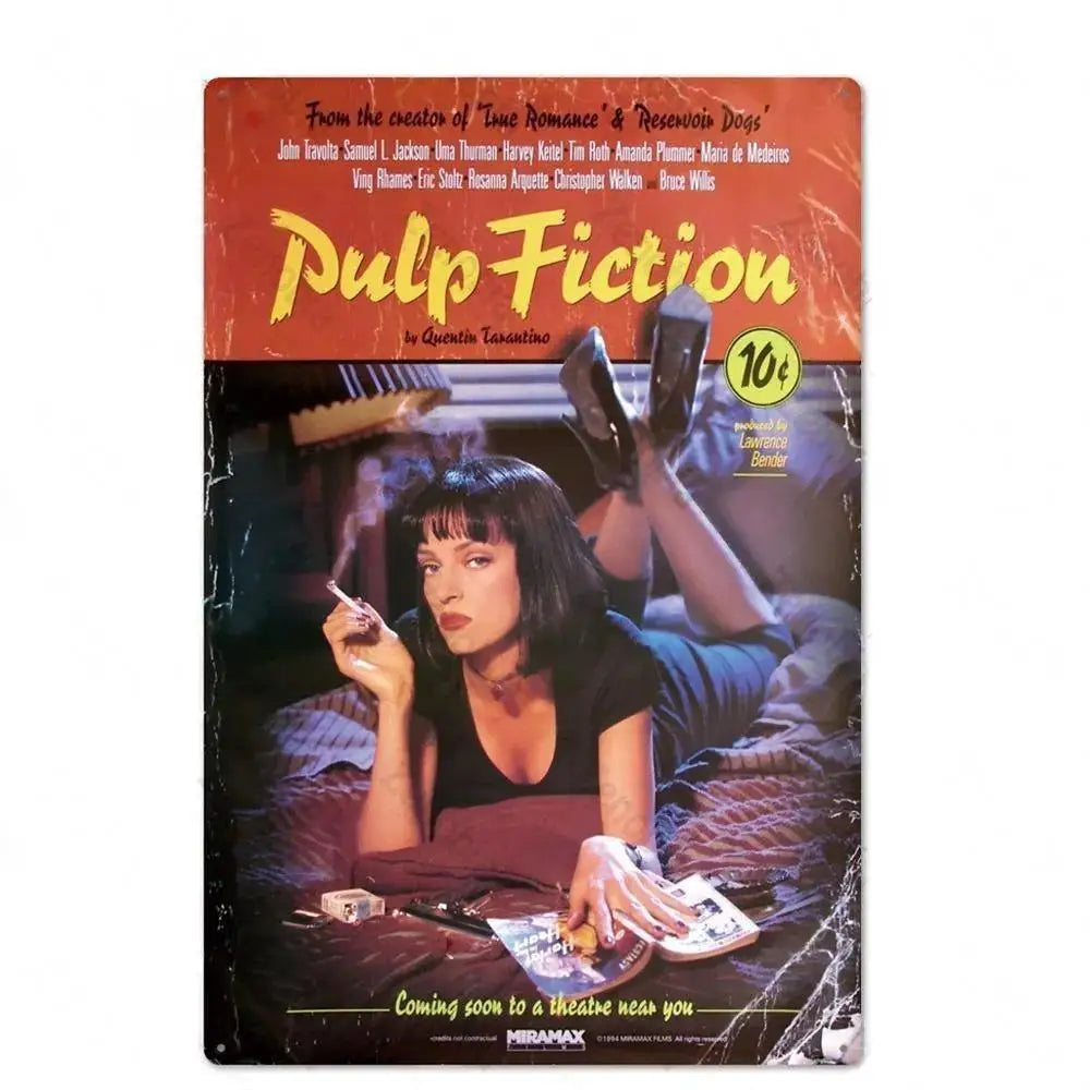 Retro American Films Metal Tin Poster