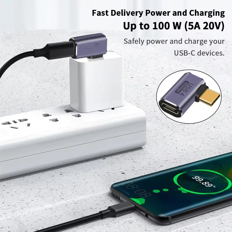 USB4.0 Type-C 90° Adapter