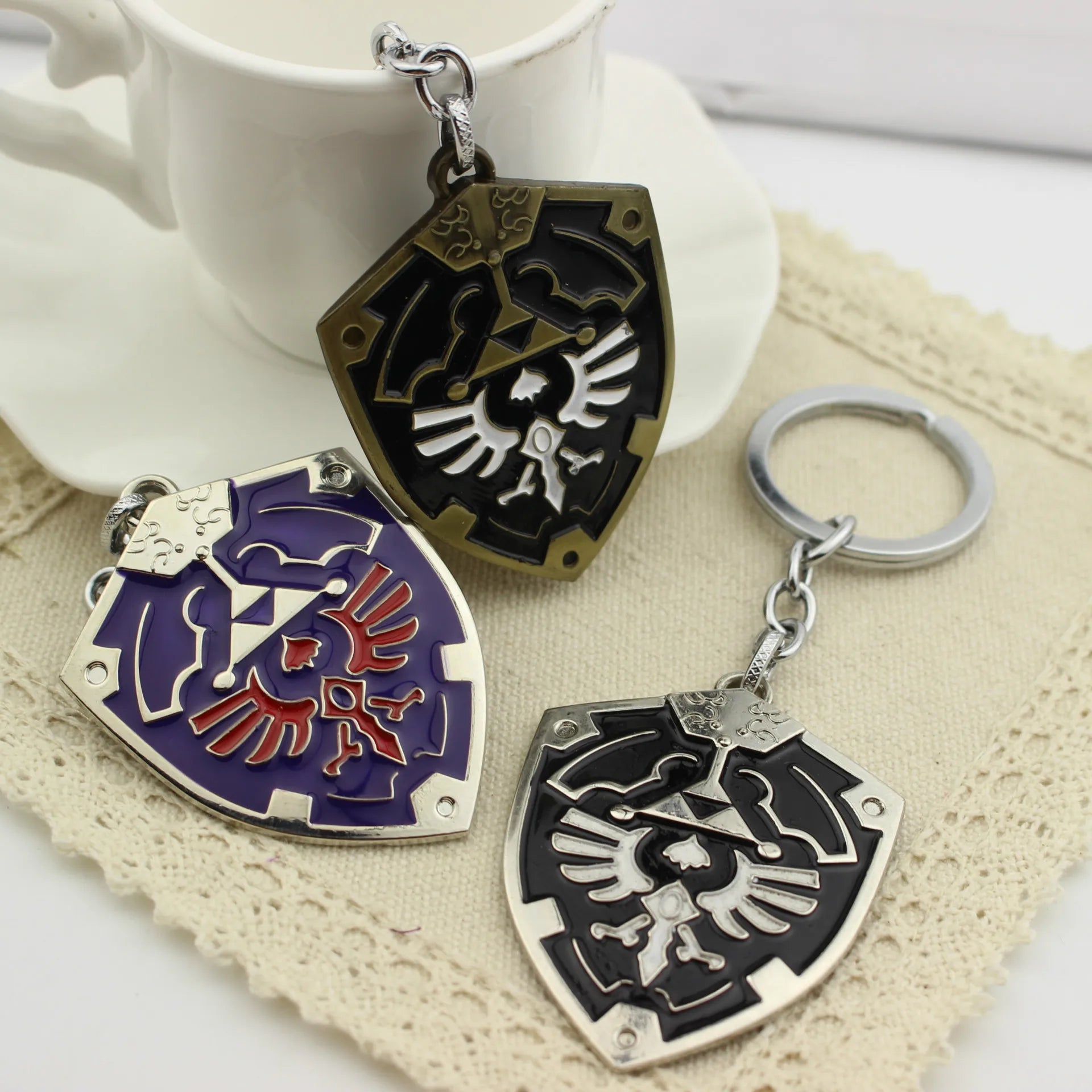 Legendary Zelda Shield Enamel Keychain