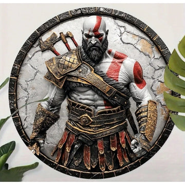 God Of War 8" Wall Sign