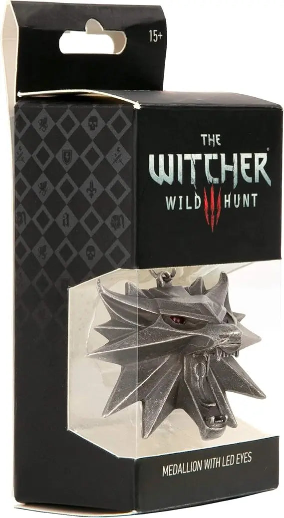 Witcher 3 Wild Hunt LED Light-Up Necklace Gamer Cosplay Pendant