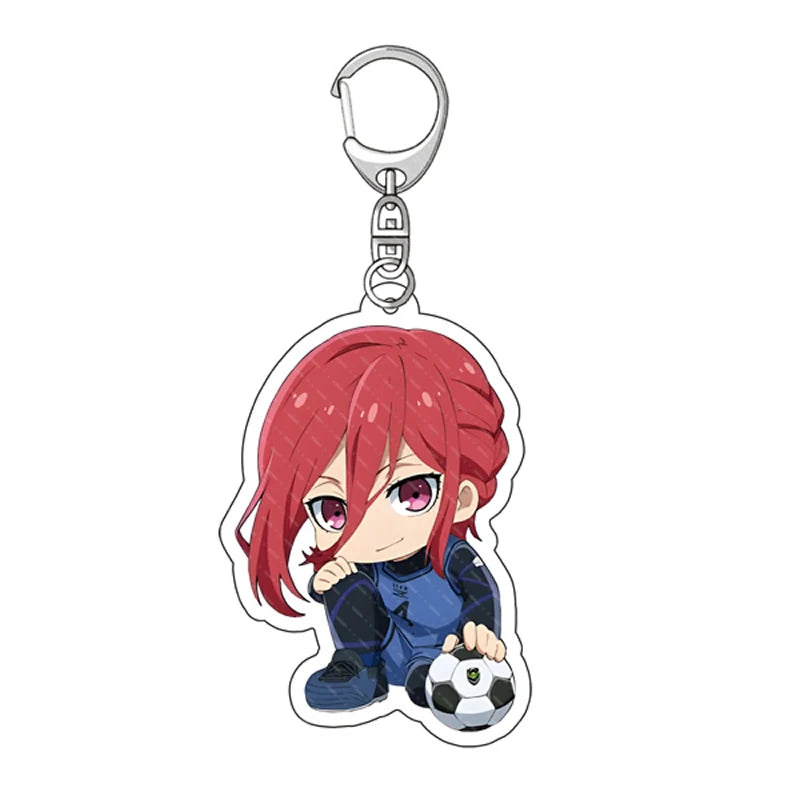 Blue Lock Anime Acrylic Keychain Isagi Bachira Chigiri Bag Charm