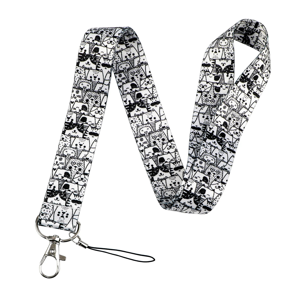 Cute Cat Paw Lanyard  Kawaii Keychain & ID Holder