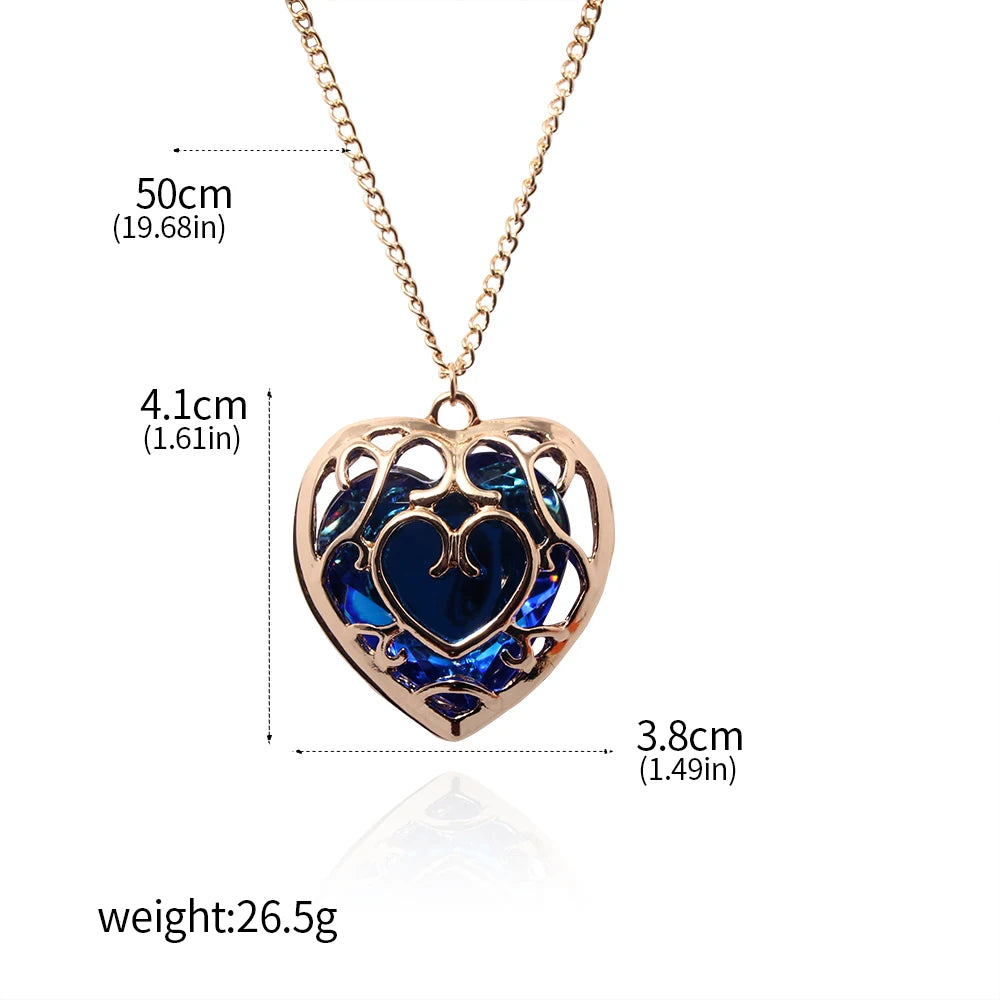 Legendary Zelda Heart Necklace Keyring