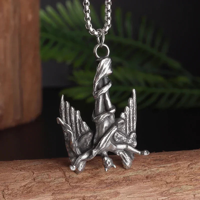 Silver Plated Captivity Skeleton Pendant