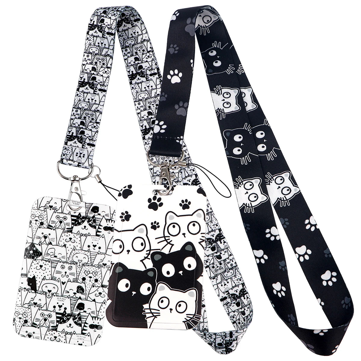 Cute Cat Paw Lanyard  Kawaii Keychain & ID Holder