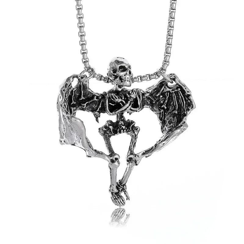 Silver Plated Captivity Skeleton Pendant