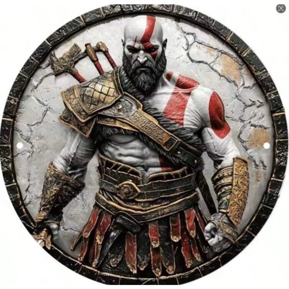 God Of War 8" Wall Sign
