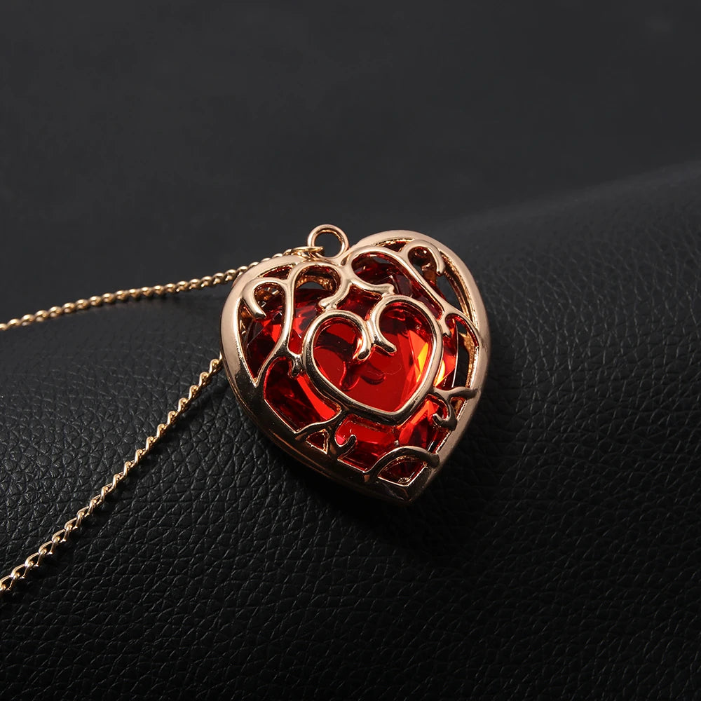 Legendary Zelda Heart Necklace Keyring
