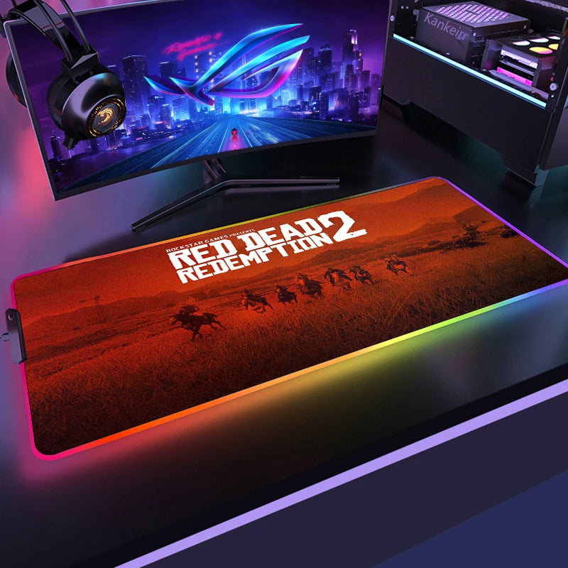 Red Dead RGB Mouse Mat – Frontier Edition