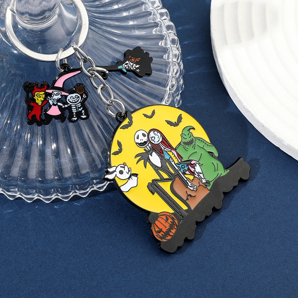 Nightmare Couple Keychain Jack & Sally