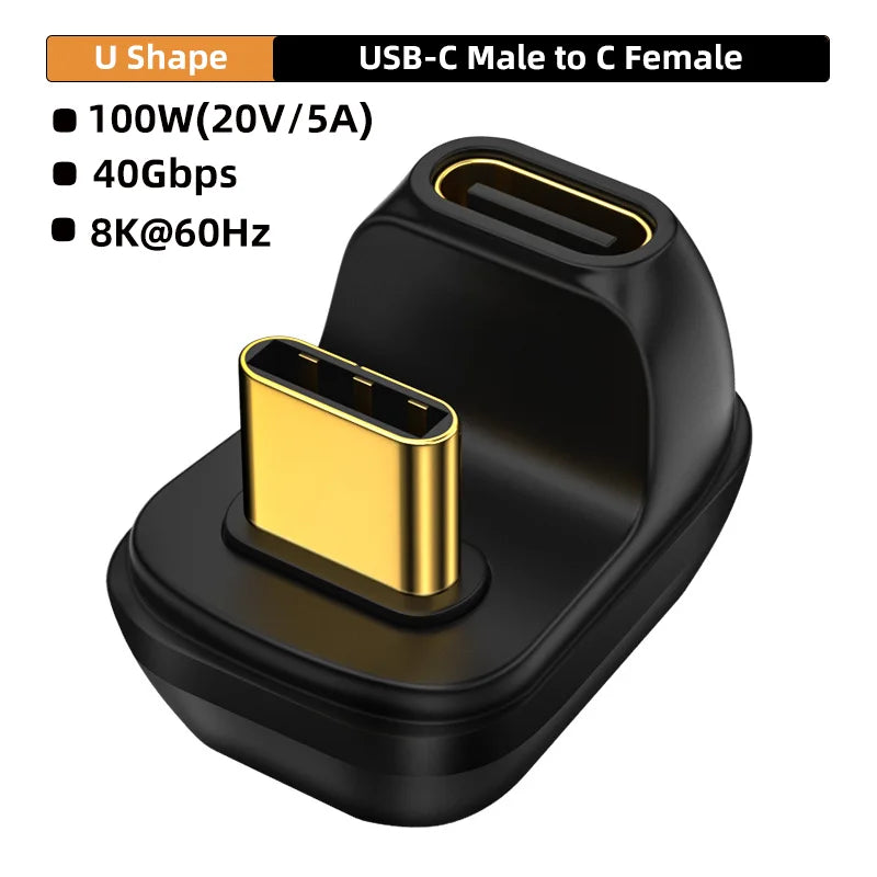 USB4.0 Type-C 90° Adapter