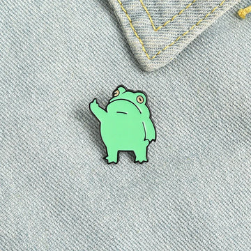 “Unbothered Frog” Enamel Pin