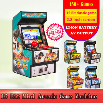 2.8" Mini Retro Handheld Game Console 150+ Built-in 16-Bit Arcade Games