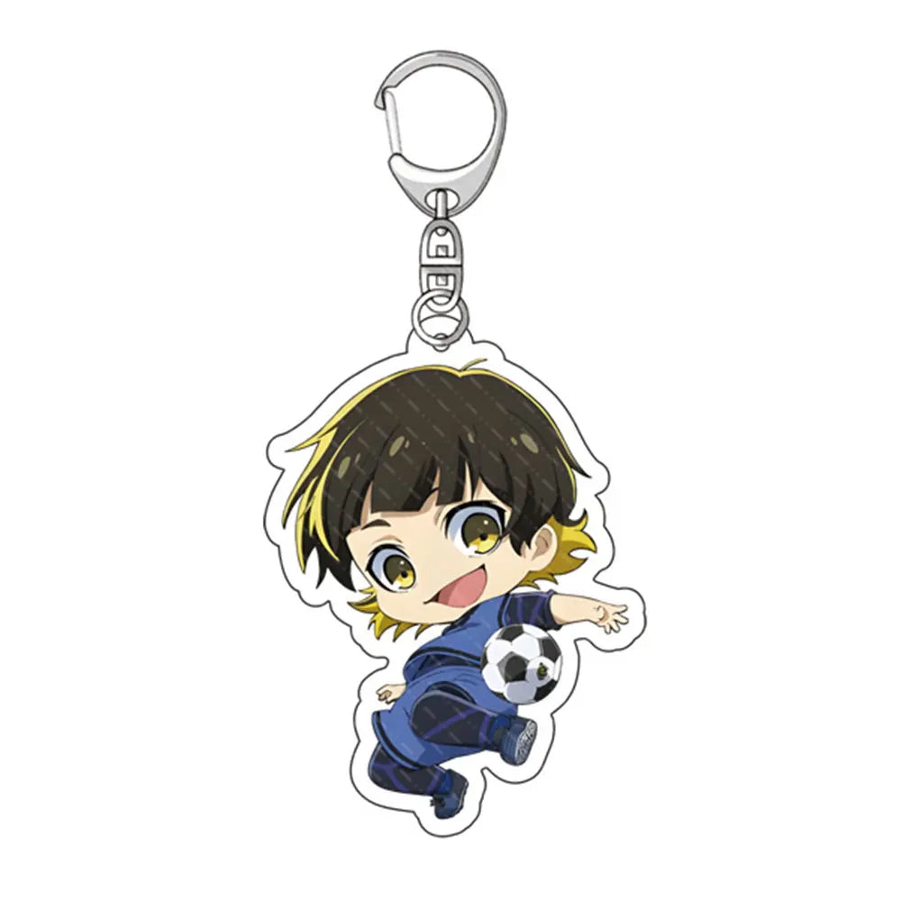 Blue Lock Anime Acrylic Keychain Isagi Bachira Chigiri Bag Charm