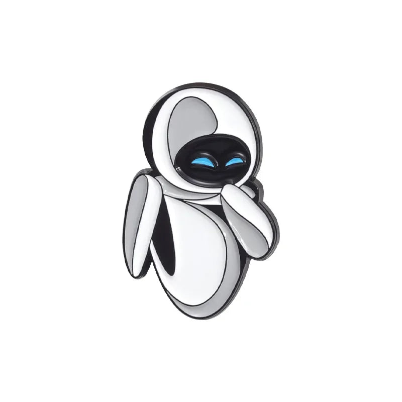 Wall-E & EVE Pin Badge Set – Full Set of 4