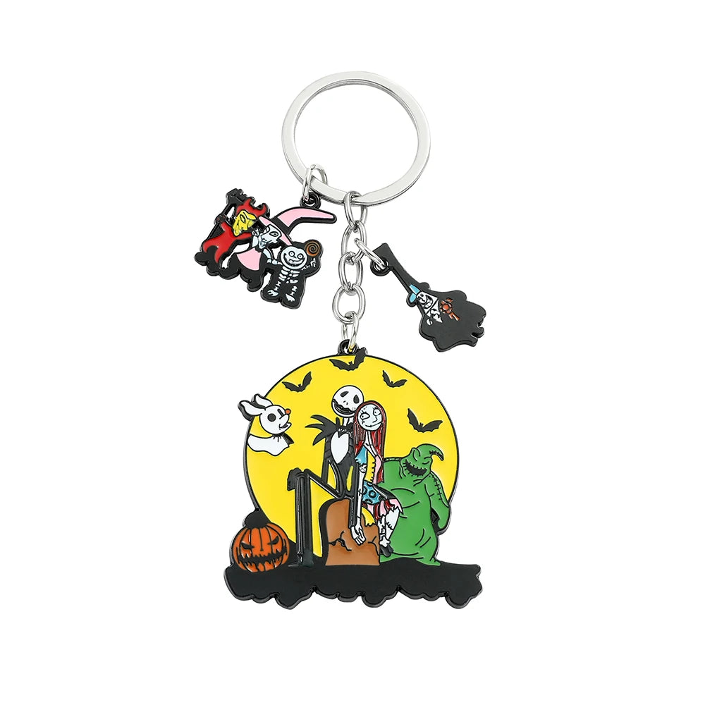 Nightmare Couple Keychain Jack & Sally