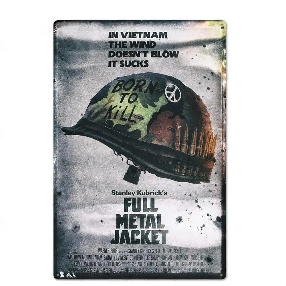 Retro American Films Metal Tin Poster