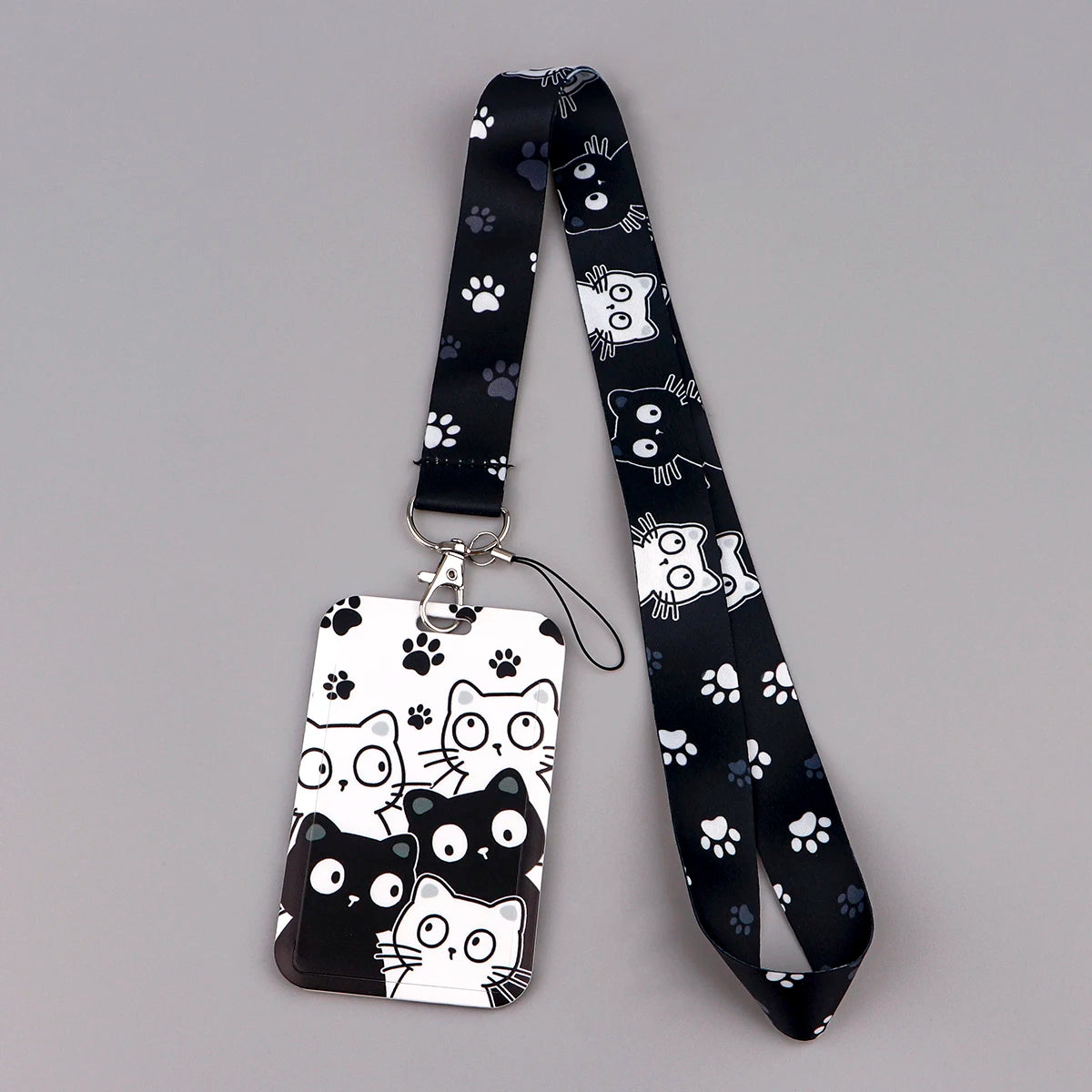 Cute Cat Paw Lanyard  Kawaii Keychain & ID Holder