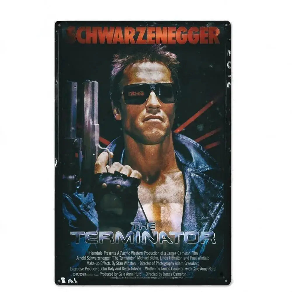 Retro American Films Metal Tin Poster