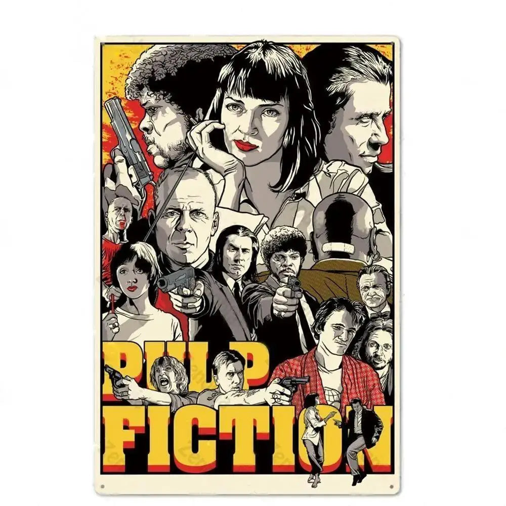 Retro American Films Metal Tin Poster