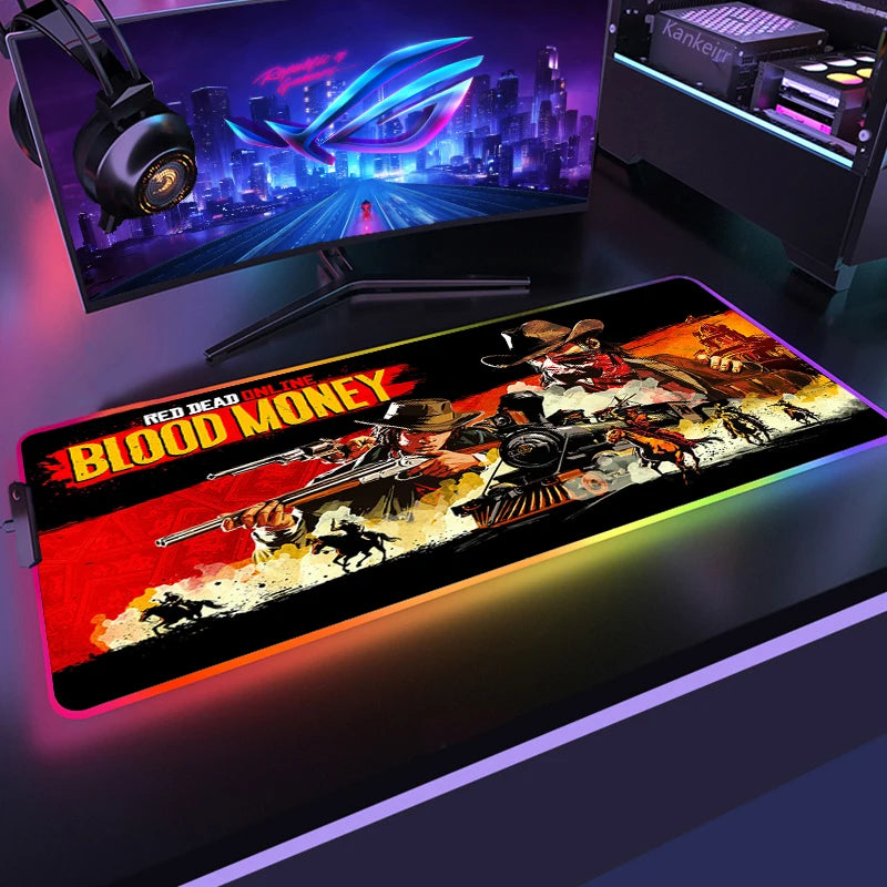 Red Dead RGB Mouse Mat – Frontier Edition