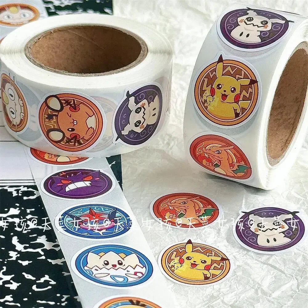 Pikachu Power Sticker Roll 500pcs Stickers