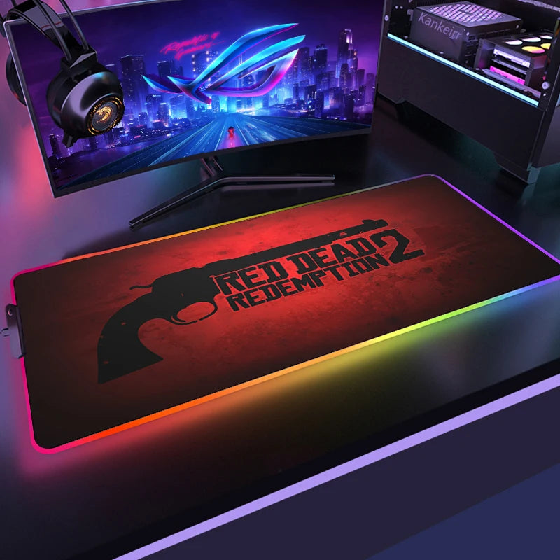Red Dead RGB Mouse Mat – Frontier Edition