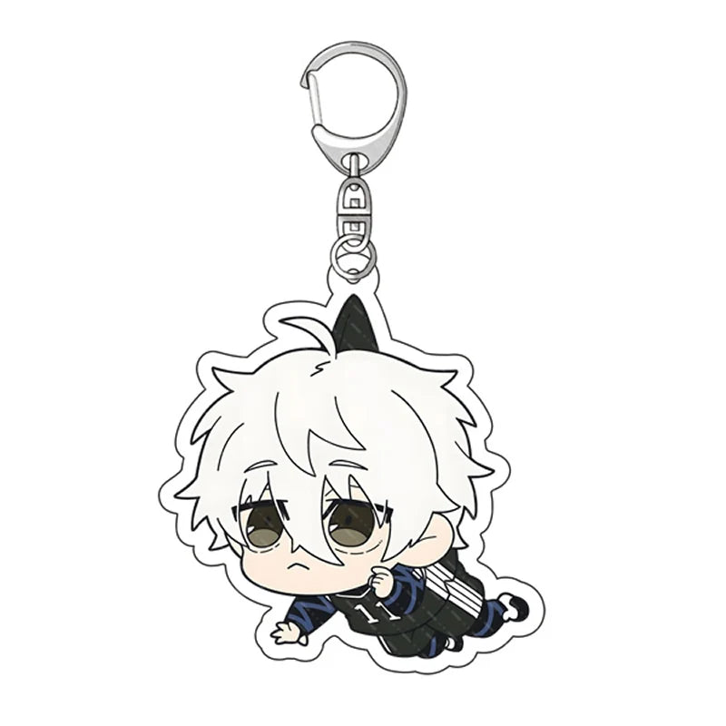 Blue Lock Anime Acrylic Keychain Isagi Bachira Chigiri Bag Charm