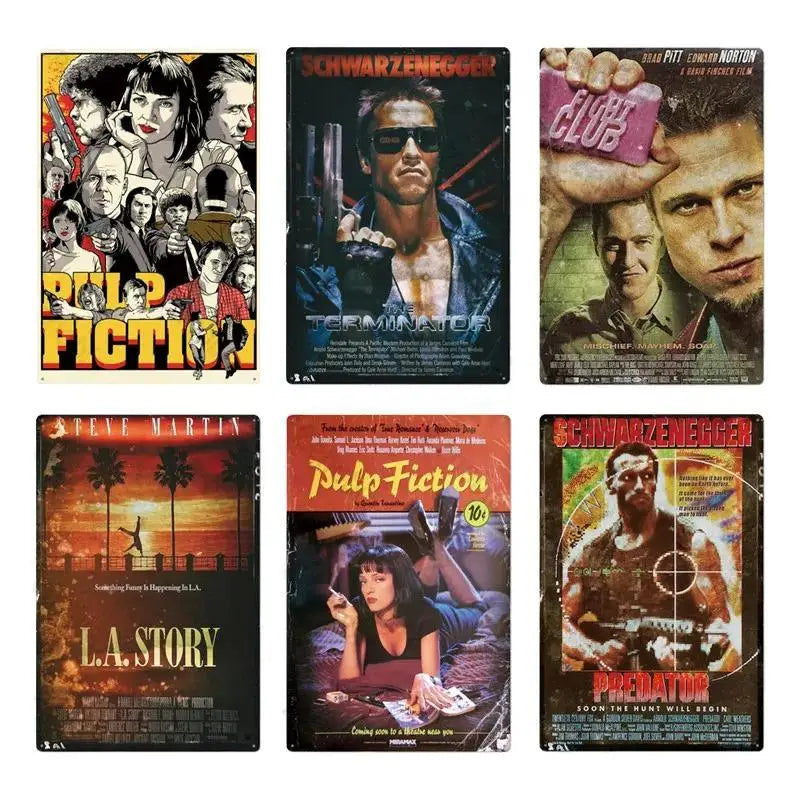 Retro American Films Metal Tin Poster
