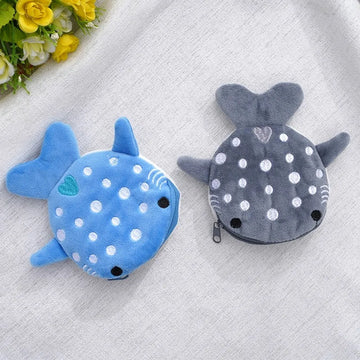 Cartoon Shark Plush Purse