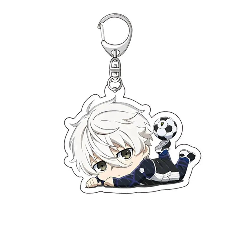 Blue Lock Anime Acrylic Keychain Isagi Bachira Chigiri Bag Charm